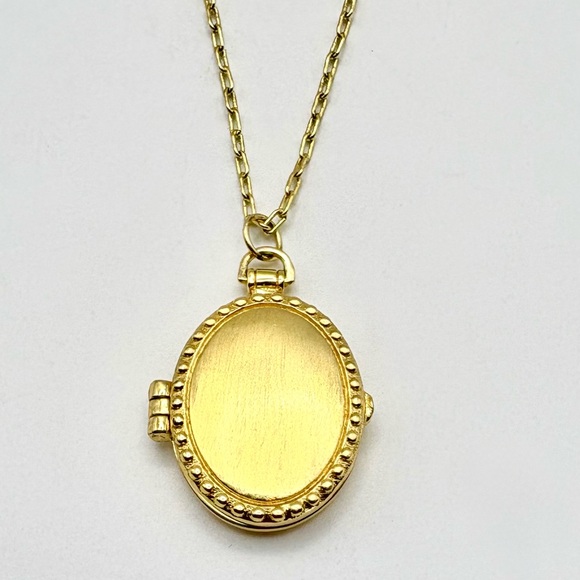Gorjana Brushed Gold Tone Bali Antique Locket Necklace - Picture 2 of 10